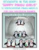 Happy Pingu Girls (Größe L) - ITH für den 145x255mm Rahmen