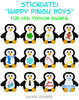 Happy Pingu Boys - Stickdatei-Set für den 10x10cm Rahmen