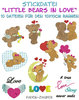 Little bears in love - Stickdatei-Set für den 10x10cm Rahmen