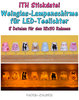 LED-Teelicht Weinglasschirme - ITH für den 18x30cm Rahmen