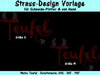 Teufel Strass-Design - für Plotter und von Hand