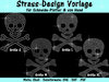 Skull Strass-Design - für Plotter und von Hand