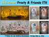 LED Kerzen-Cover Frosty & Friends - ITH für den 13x18cm Rahmen