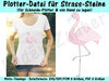 Flamingo Strass-Design - für Plotter und von Hand